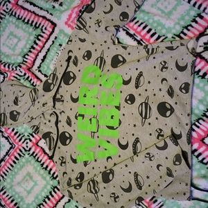 Weird vibes alien hoodie